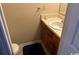 Small bathroom with single sink and toilet at 1025 Carolina Rd. # M-3, Conway, SC 29526