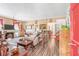 Spacious living room with hardwood floors, a fireplace and ample seating at 406 N Nichols St., Nichols, SC 29581