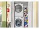 Laundry closet with stacked washer and dryer units at 406 N Nichols St., Nichols, SC 29581