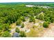 Aerial view of neighborhood with playground at 406 N Nichols St., Nichols, SC 29581