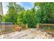 Wooden deck overlooking a wooded area at 406 N Nichols St., Nichols, SC 29581