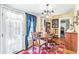 Bright dining room features a wooden table, chairs, and decorative rug at 406 N Nichols St., Nichols, SC 29581