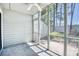 Cozy screened porch overlooking backyard at 47 Shadow Moss Pl. # 47, North Myrtle Beach, SC 29582