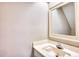 Small bathroom with vanity, sink, and mirror at 47 Shadow Moss Pl. # 47, North Myrtle Beach, SC 29582