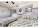 Bedroom with two twin beds and ocean view at 4800 South Ocean Blvd. # 1114, North Myrtle Beach, SC 29582