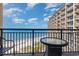 Balcony with ocean and building view at 4800 South Ocean Blvd. # 1114, North Myrtle Beach, SC 29582