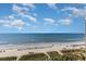 Stunning aerial view of the beach and ocean at 4800 South Ocean Blvd. # 1114, North Myrtle Beach, SC 29582