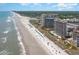 Aerial view of resort, beach, and ocean at 4800 South Ocean Blvd. # 1114, North Myrtle Beach, SC 29582
