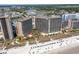 Aerial view of resort and beach area at 4800 South Ocean Blvd. # 1114, North Myrtle Beach, SC 29582