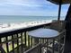 Stunning ocean view from balcony, featuring table and chairs at 201 76Th Ave. N # C3, Myrtle Beach, SC 29572