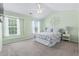 Cozy bedroom with a queen-size bed and vaulted ceiling at 647 Riverward Dr. # 647, Myrtle Beach, SC 29588