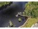 Private wooden dock extending into the river at 647 Riverward Dr. # 647, Myrtle Beach, SC 29588