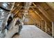 Unfinished attic space with HVAC unit at 2914 Spain Ln., Conway, SC 29527