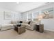 Bright living room with a sectional sofa, coffee table, and decorative wall art at 289 Sandridgebury Dr. # 65, Little River, SC 29566