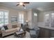 Spacious living room with comfy seating at 852 Iris St. # F, Myrtle Beach, SC 29577