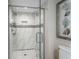 Modern bathroom with a large walk-in shower at 4301 S Ocean Blvd. # 1C, North Myrtle Beach, SC 29582