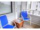 Private balcony with two chairs and a small table at 351 Lake Arrowhead Rd. # 4-315, Myrtle Beach, SC 29572