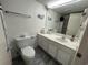 Clean bathroom with toilet, sink, and shower/tub combo at 1207 S Ocean Blvd. # 51404, Myrtle Beach, SC 29577