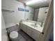 Clean bathroom with a single sink vanity and a toilet at 1207 S Ocean Blvd. # 50405, Myrtle Beach, SC 29577