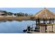 Relaxing view of calm waters and a tiki bar at 35 Delray Dr. # 2-C, Murrells Inlet, SC 29576