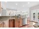 Modern kitchen with granite countertops, stainless steel appliances, and a breakfast bar at 181 Palmetto Harbour Dr., North Myrtle Beach, SC 29582