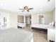Large bedroom with multiple beds and backyard access at 181 Palmetto Harbour Dr., North Myrtle Beach, SC 29582