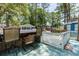 Relaxing beach cottage deck with bar seating area at 6001-1301 S Kings Hwy., Myrtle Beach, SC 29575