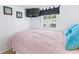 Small bedroom with a double bed and mounted television at 6001 - 1193A S Kings Hwy., Myrtle Beach, SC 29575