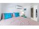 Bright bedroom with double bed and ensuite bathroom access at 6001 - 1193A S Kings Hwy., Myrtle Beach, SC 29575