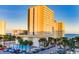 Oceanfront resort view with pool, parking and beach access at 1205 S Ocean Blvd. # 50605, Myrtle Beach, SC 29577