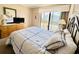 Cozy bedroom with a double bed and built in closet at 207 N Ocean Blvd. # 242, North Myrtle Beach, SC 29582