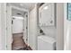 Stackable washer and dryer in a dedicated laundry room at 1100 Possum Trot Rd. # C-101, North Myrtle Beach, SC 29582