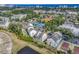 Aerial view of community near the ocean, showing tennis courts at 1100 Possum Trot Rd. # C-101, North Myrtle Beach, SC 29582