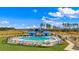Community pool and surrounding neighborhood aerial view at 3059 Deerberry Place, Longs, SC 29568
