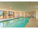 Indoor pool area with hot tub and ocean view at 2207 S Ocean Blvd. # 1516, Myrtle Beach, SC 29577
