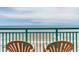 Stunning ocean view from a balcony with two chairs at 2207 S Ocean Blvd. # 1516, Myrtle Beach, SC 29577