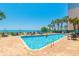 Relaxing outdoor pool area with ocean views at 2207 S Ocean Blvd. # 1516, Myrtle Beach, SC 29577