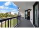 Private balcony overlooking the resort grounds and partial ocean view at 669 Retreat Beach Circle # C2G, Pawleys Island, SC 29585