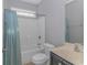 Bathroom includes a shower/tub combo and updated vanity at 1616 Sapphire Dr., Longs, SC 29568