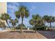 Brick pathway to the beach lined with palm trees at `1207 S Ocean Blvd. # 51512, Myrtle Beach, SC 29577
