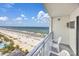 Oceanfront balcony view with chairs at `1207 S Ocean Blvd. # 51512, Myrtle Beach, SC 29577