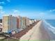 Aerial view of oceanfront high-rise building at 2701 S Ocean Blvd. # 1410, North Myrtle Beach, SC 29582