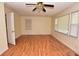 Spacious living room featuring light walls and laminate flooring at 553 Martin Luther King Rd., Pawleys Island, SC 29585