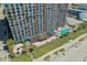 Oceanfront resort building and beach at 1501 S Ocean Blvd. # 904, Myrtle Beach, SC 29577