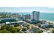Wide aerial view of the resort and its surroundings at 1501 S Ocean Blvd. # 904, Myrtle Beach, SC 29577