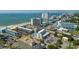 Aerial view highlighting the resort's location near the ocean at 1501 S Ocean Blvd. # 904, Myrtle Beach, SC 29577
