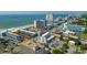 Aerial view of the resort and surrounding beach area at 1501 S Ocean Blvd. # 904, Myrtle Beach, SC 29577