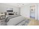Bedroom with a queen-size bed and en-suite bathroom at 800 9Th Ave. S # T-4, North Myrtle Beach, SC 29582