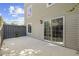 Private patio with sliding glass door access at 800 9Th Ave. S # T-4, North Myrtle Beach, SC 29582
