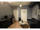 Comfortable waiting area with a sofa, coffee table, and kitchenette at 3564 Saint James Ave. # A B, Myrtle Beach, SC 29577